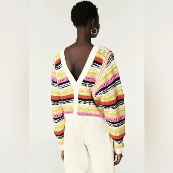 Ba&sh ~ Romy Reversible Cardigan- Multicolour - Picture 5 of 17